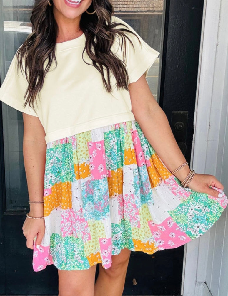 Spring Patch Dress