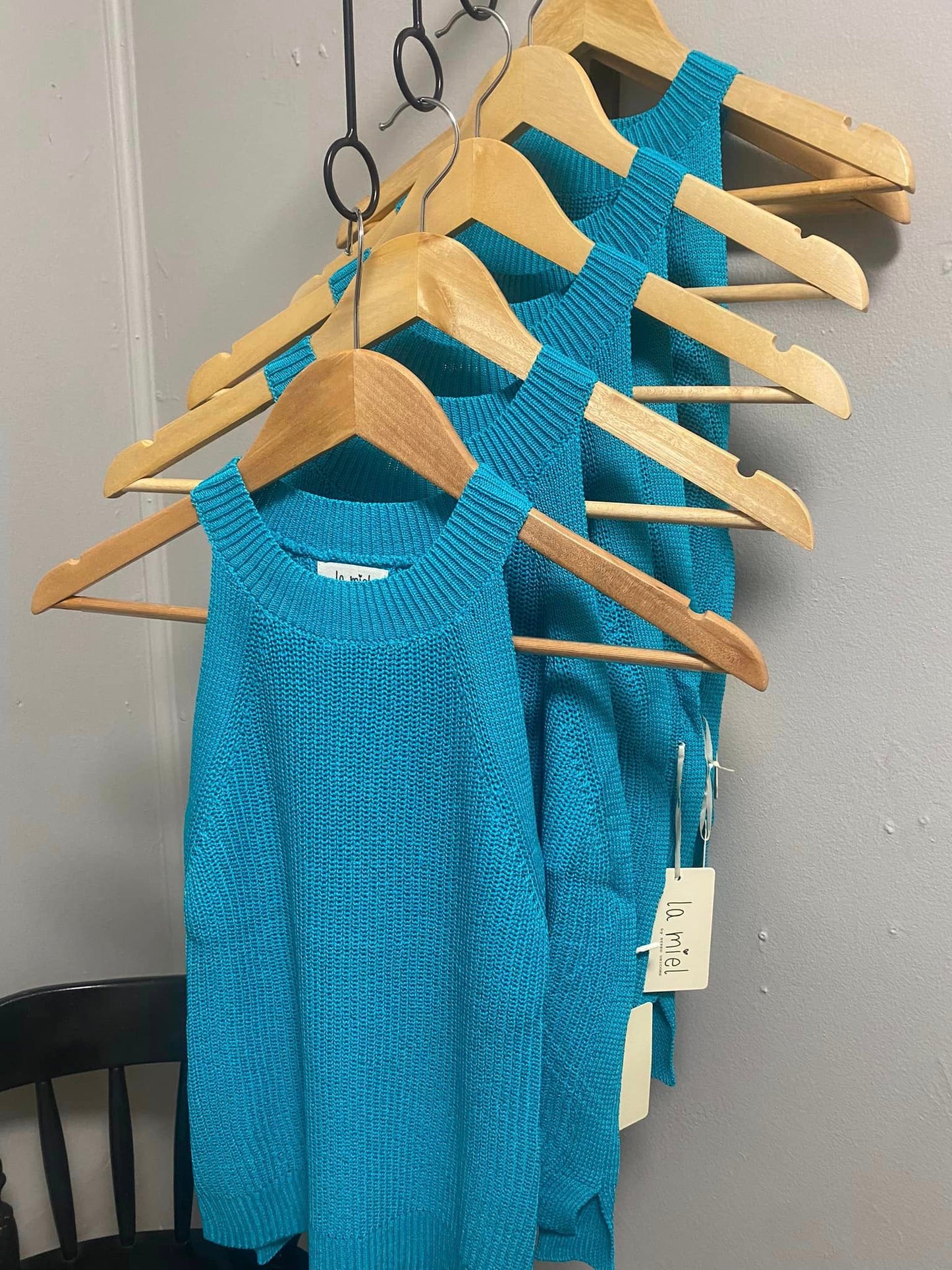 Sweater Tank- Turquoise